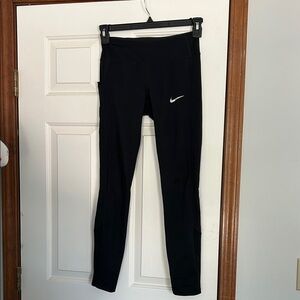 Nike Black Leggings with White Logo